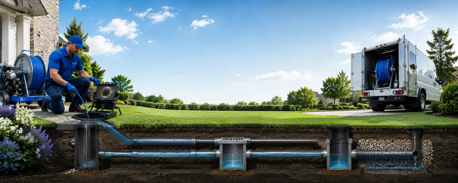 Outdoor drain cleaning information for Hooven, OH